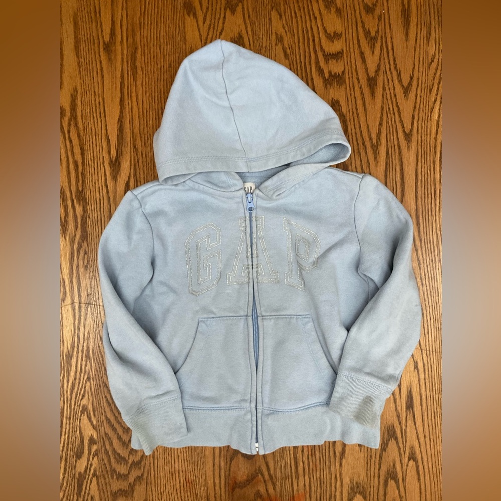 🌈💫GAP 💫🌈Blue Hooded Sweatshirt with Full-Length Zipper